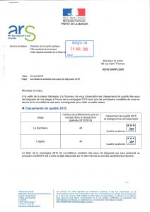 Qualité eaux baignade 2015