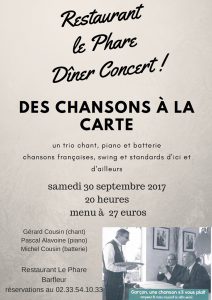 Barfleur Diner concert 30 septembre 2017