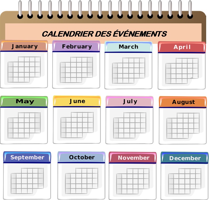 Calendrier des événements